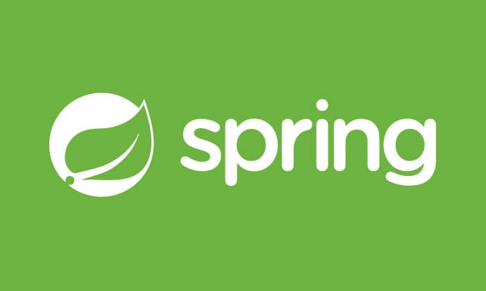 Spring Boot logo with green background