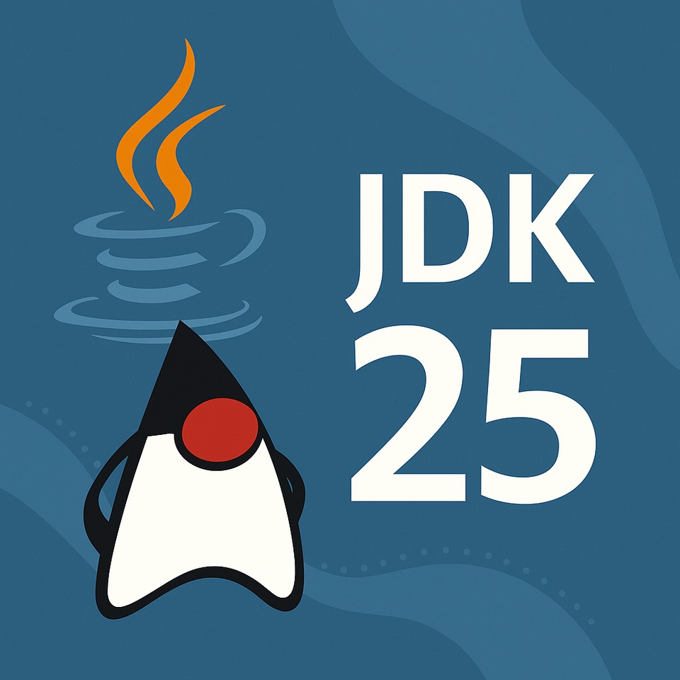 Java 25 years anniversary logo celebrating 25 years of Java programming language