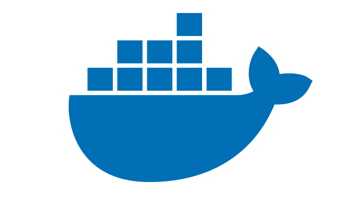 Official Docker logo representing container-based application development