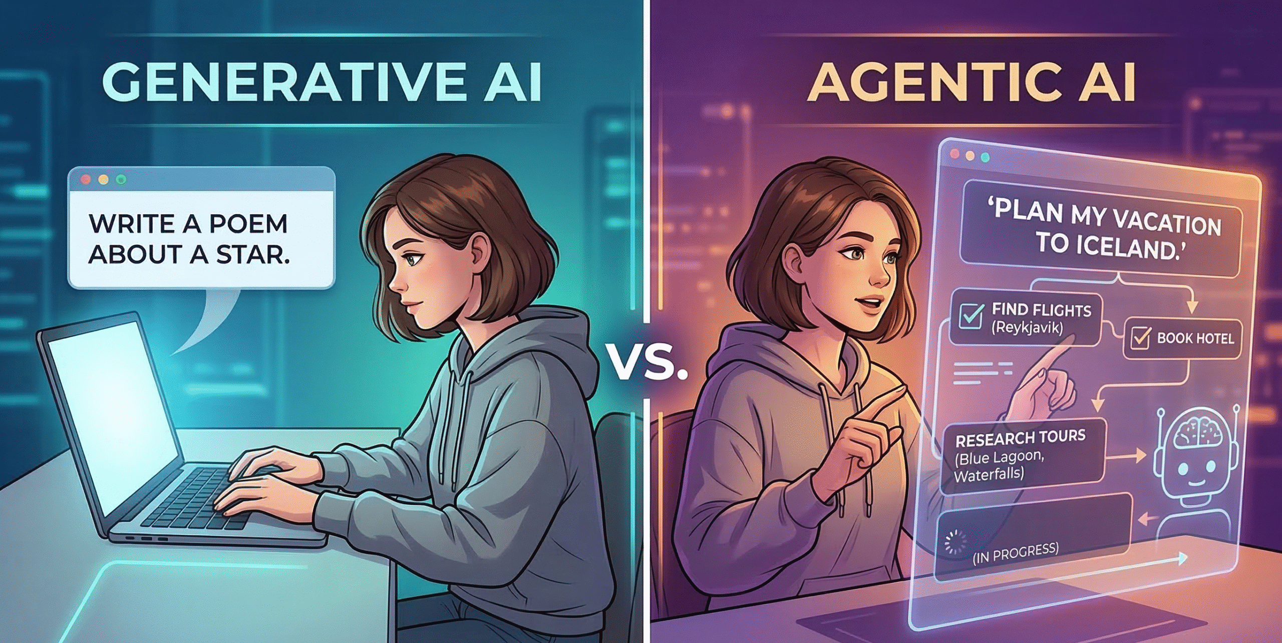 gen ai vs agentic ai