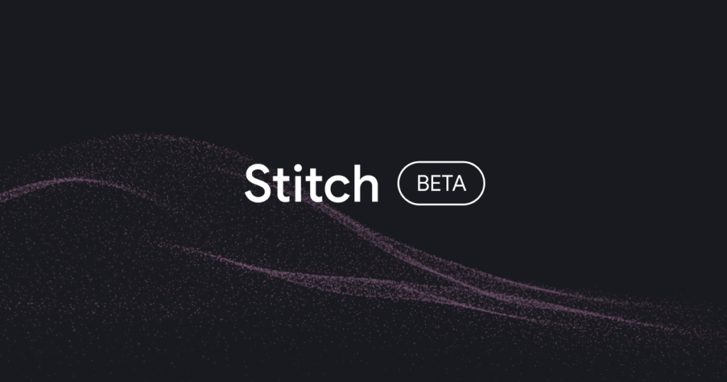 “Stitch Beta AI interface banner by top software training academy in Thrissur showcasing modern UI and AI-powered design technology”
